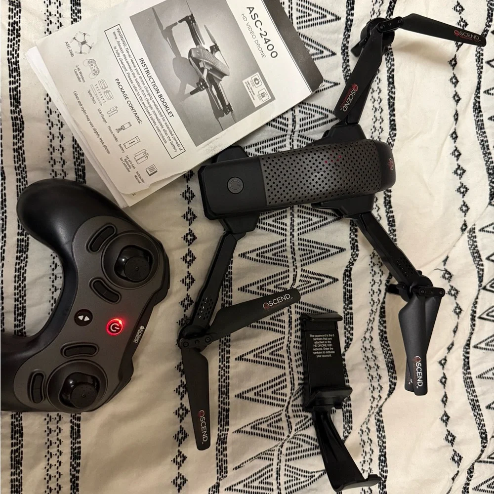Ascend Aeronautics ASC-2400 HD Video Drone w/ hd Camera *Tested*